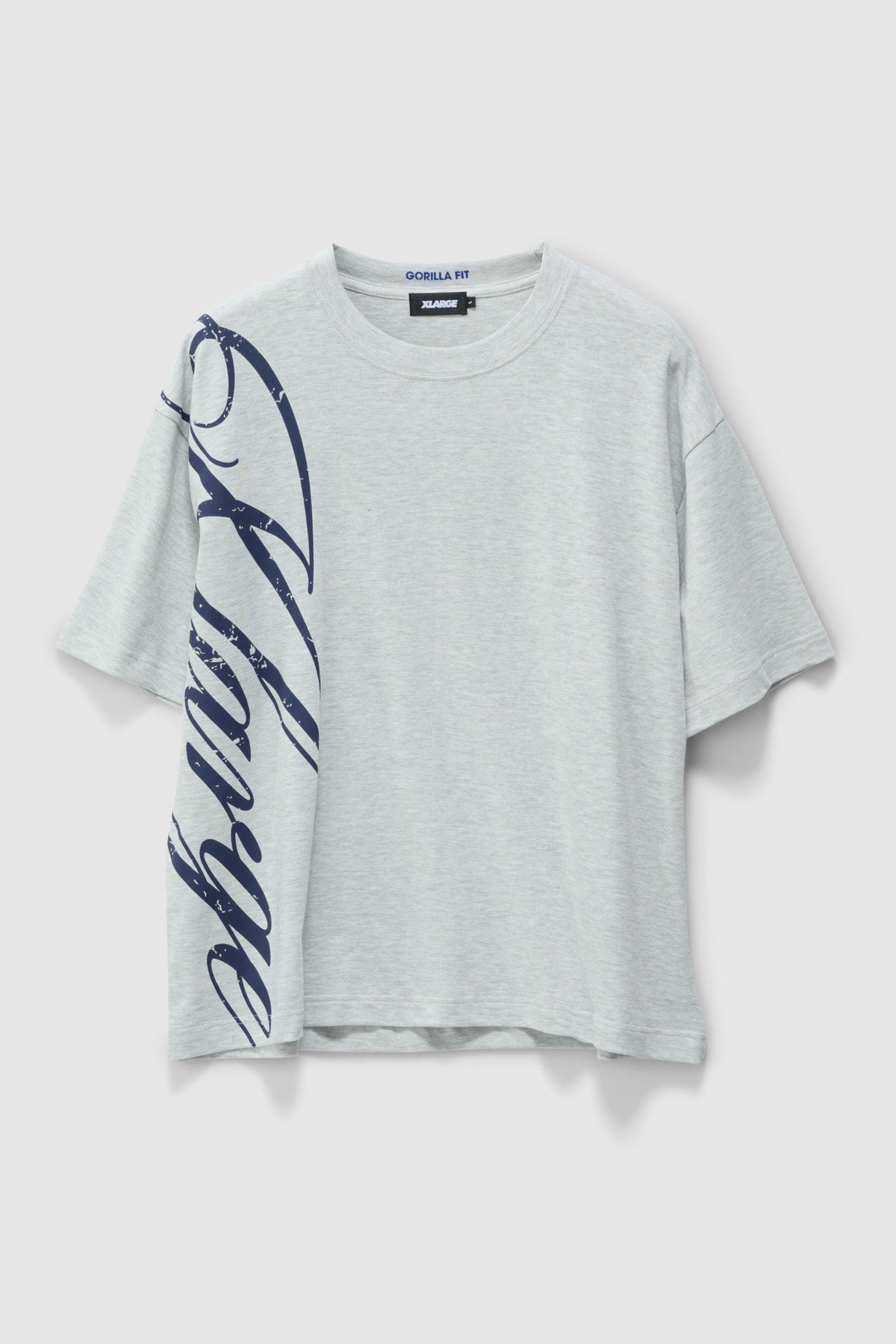 Mens Side Script Gorilla Fit T Shirt Snow Marle - Image 1