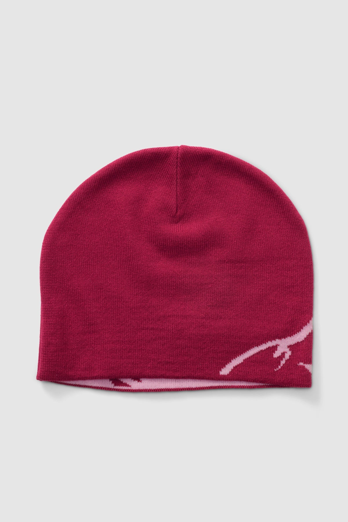 Mens Gorilla Skull Cap Beanie Plum - Image 2