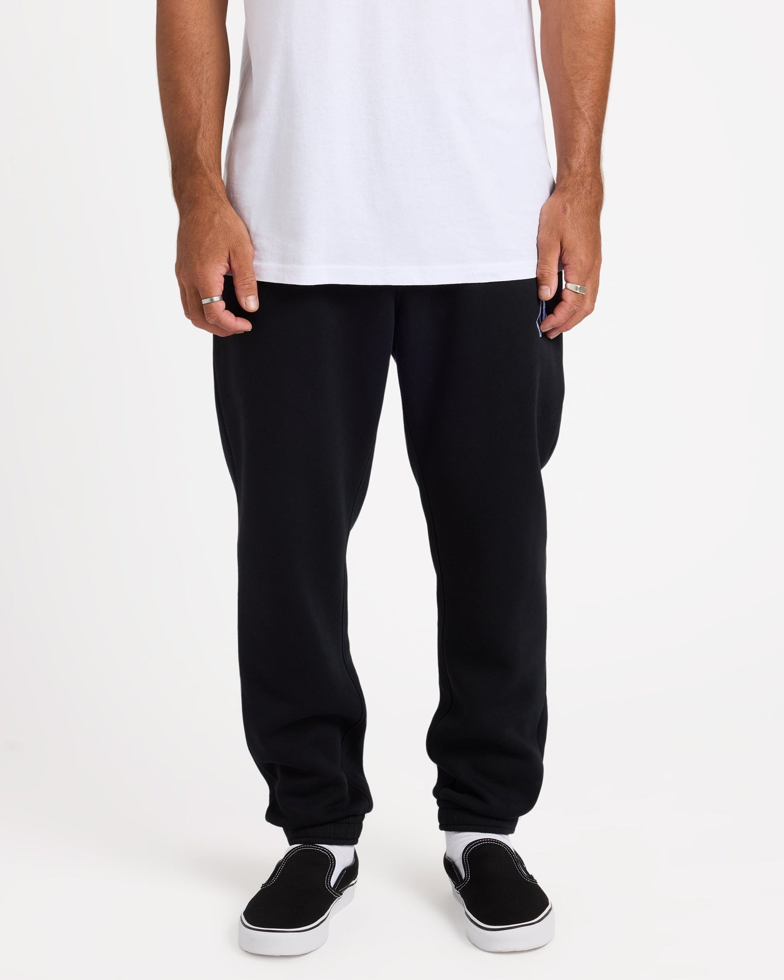 Mens Vologo Casual Pants Black - Image 1