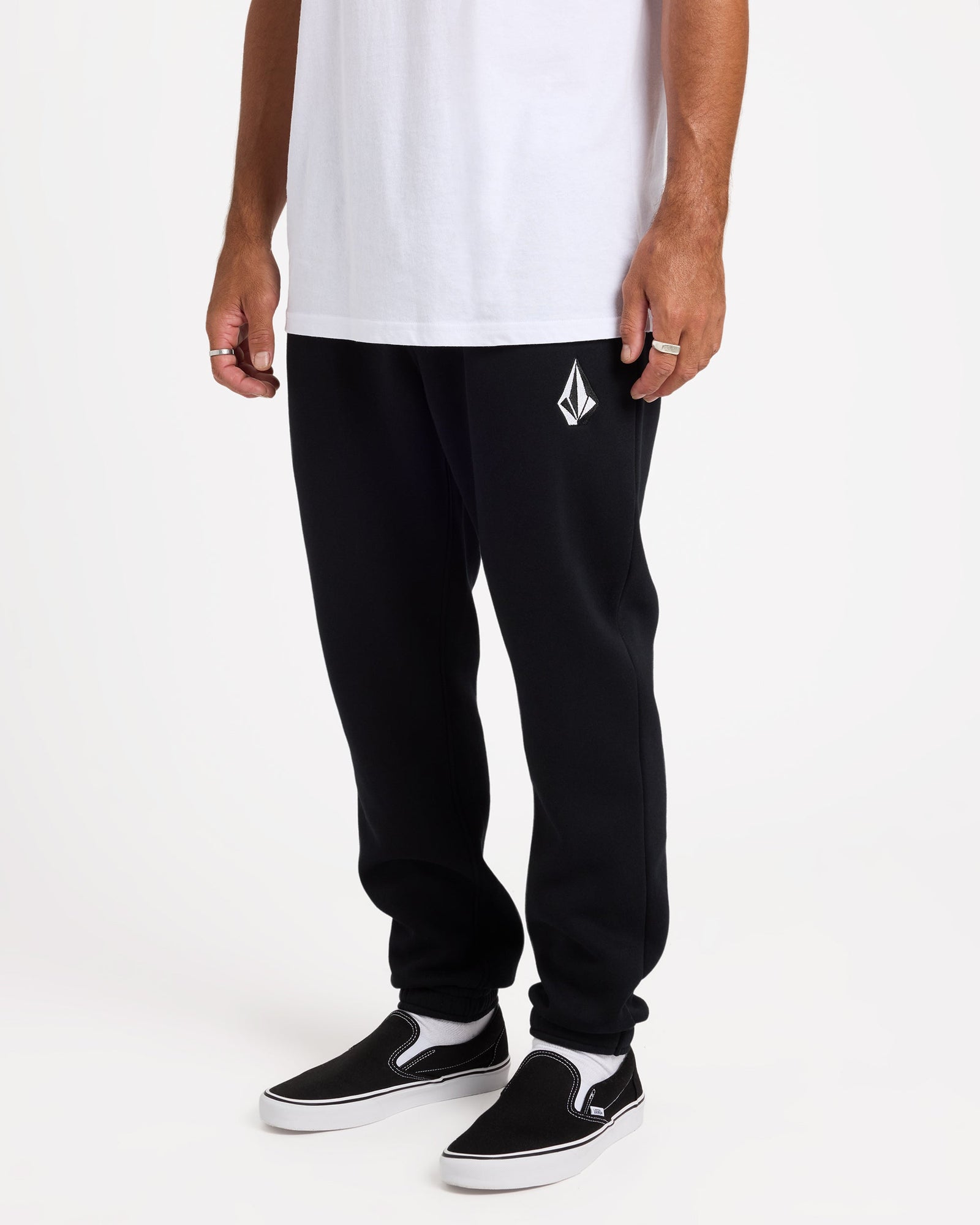 Mens Vologo Casual Pants Black - Image 2