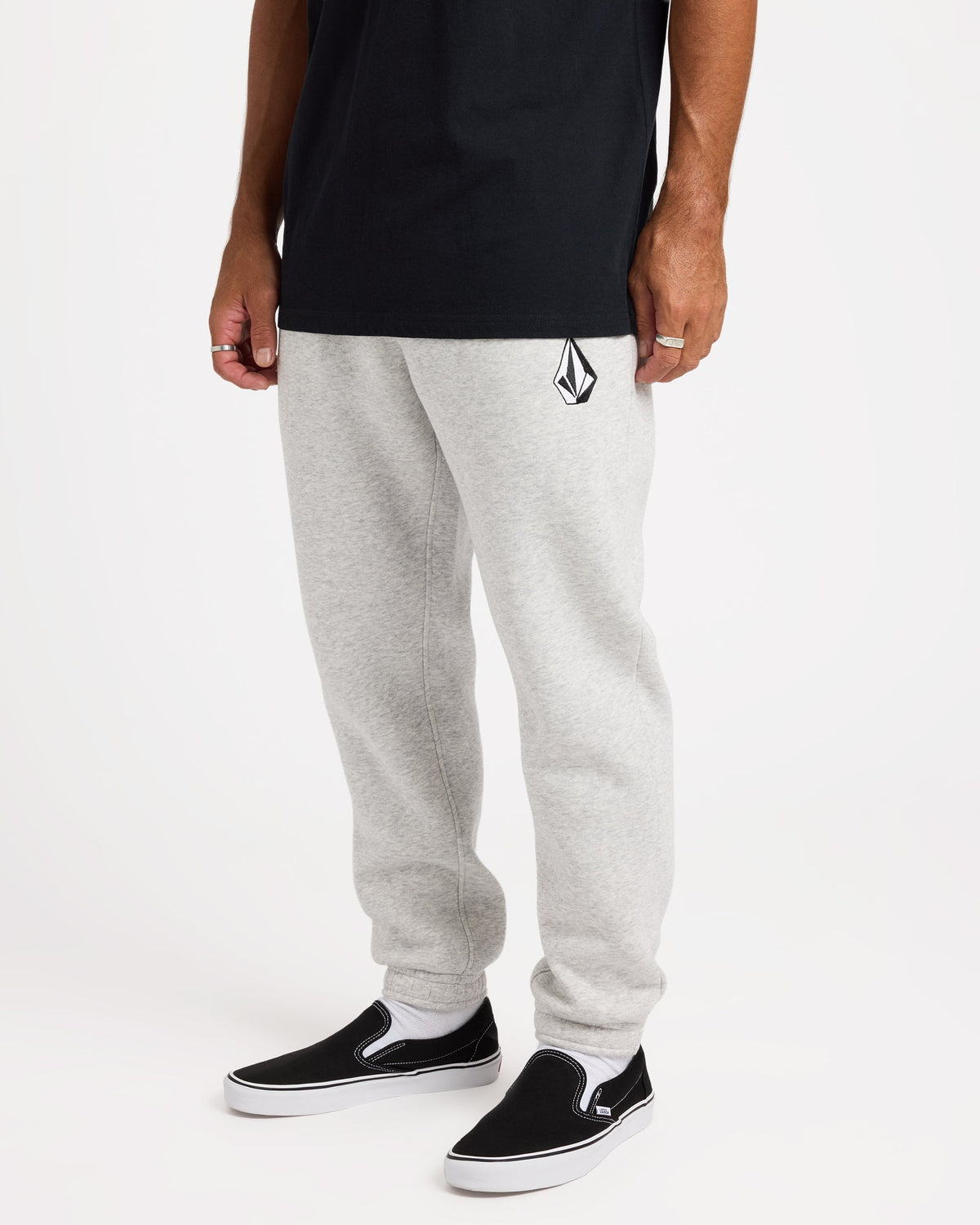Mens Vologo Casual Pants Heather Grey - Image 7