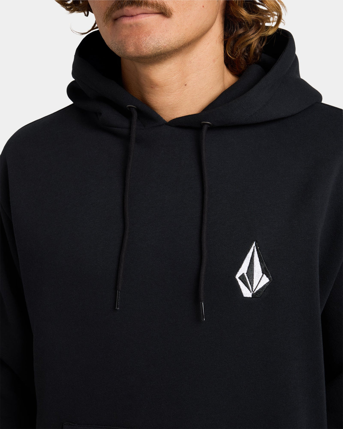 Mens Vologo Hooded Jumper Black - Image 4