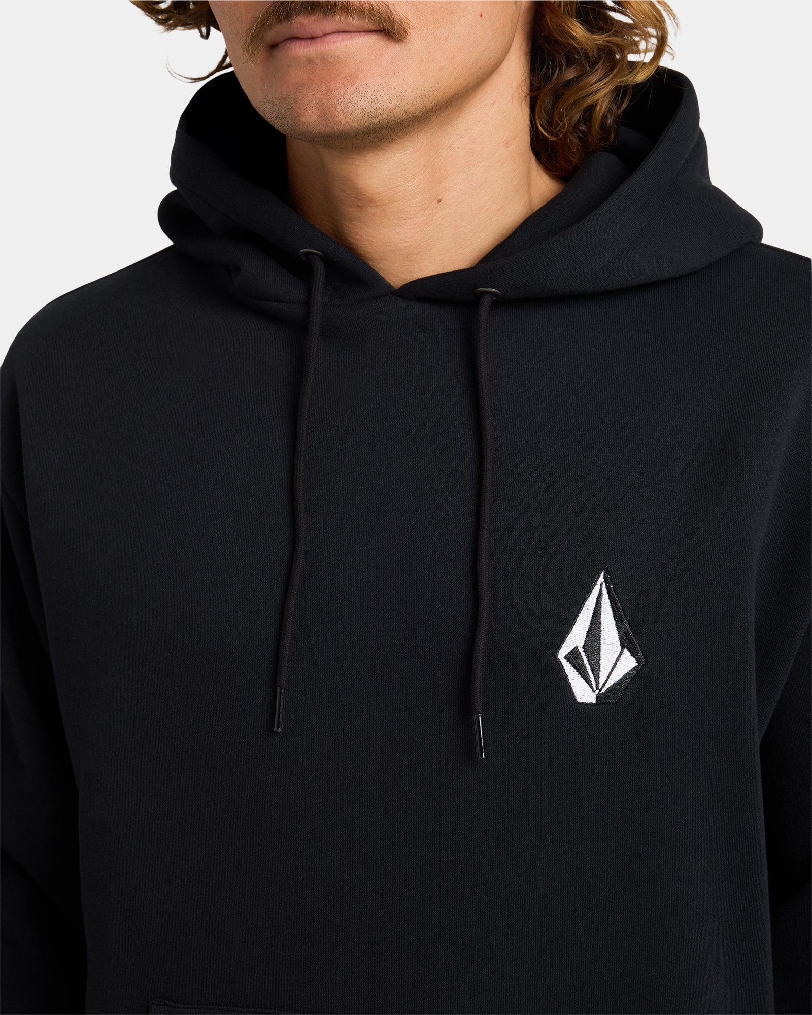 Mens Vologo Hooded Jumper Black - Image 4
