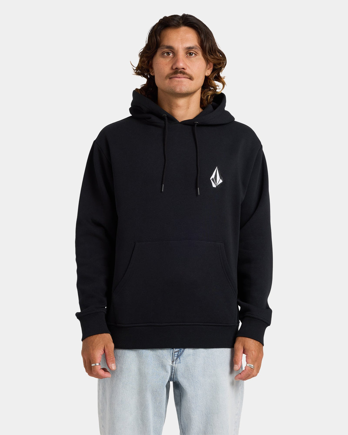 Mens Vologo Hooded Jumper Black - Image 1