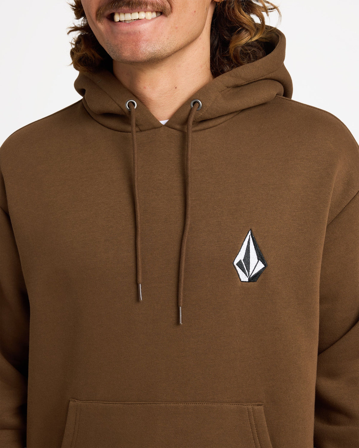 Mens Vologo Hooded Jumper Dark Earth - Image 9