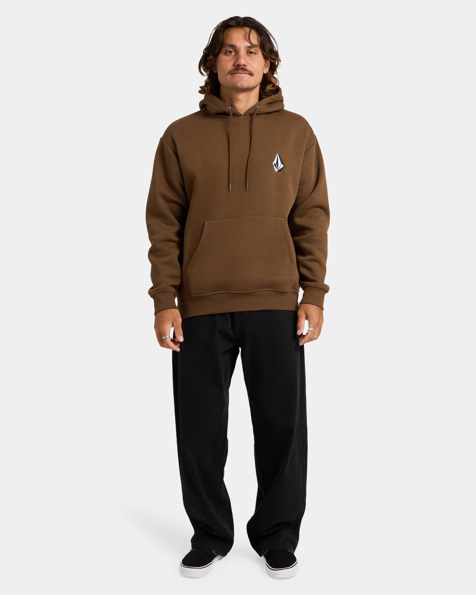 Mens Vologo Hooded Jumper Dark Earth - Image 10