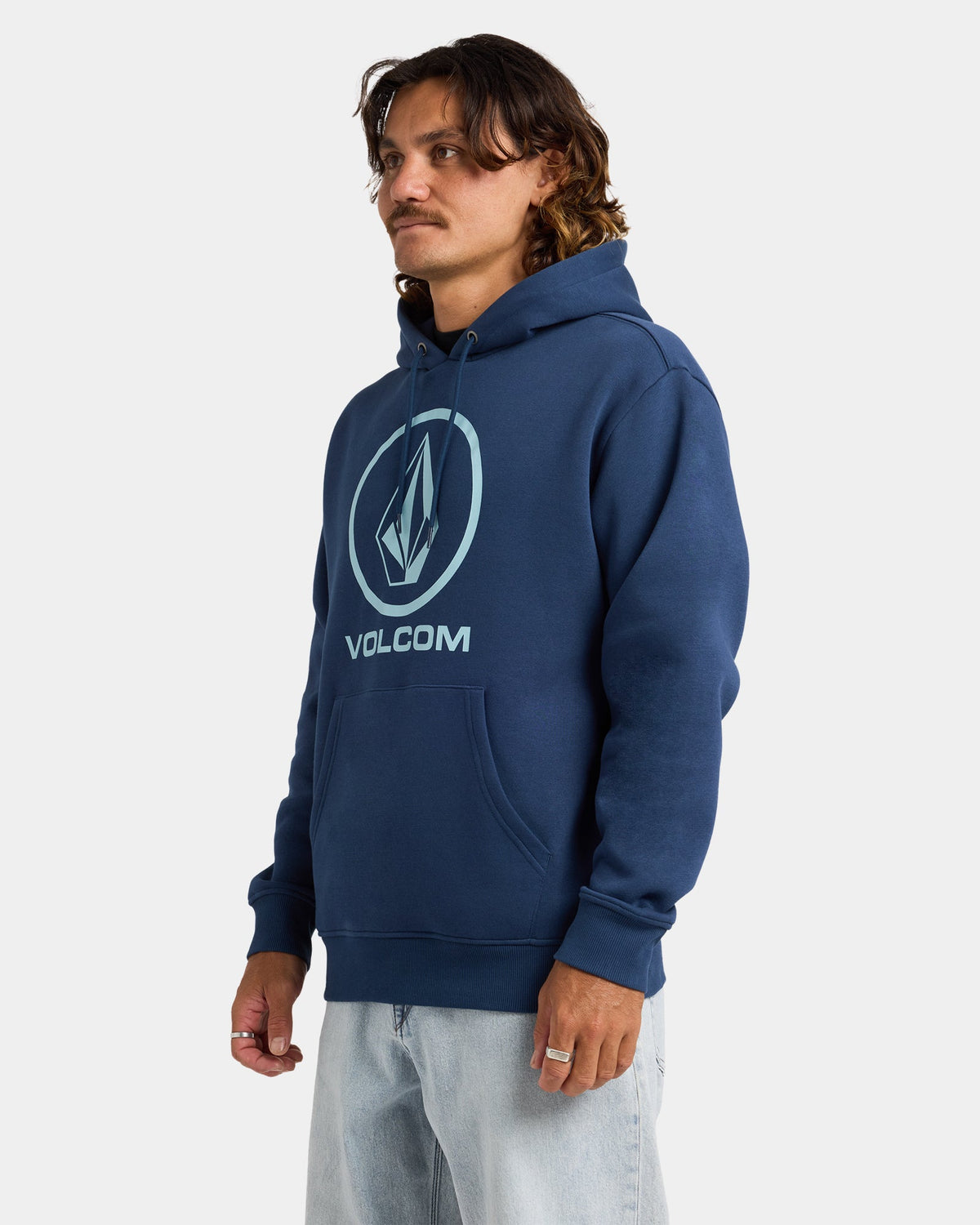 Mens Boulder Hooded Jumper Baja Indigo - Image 3