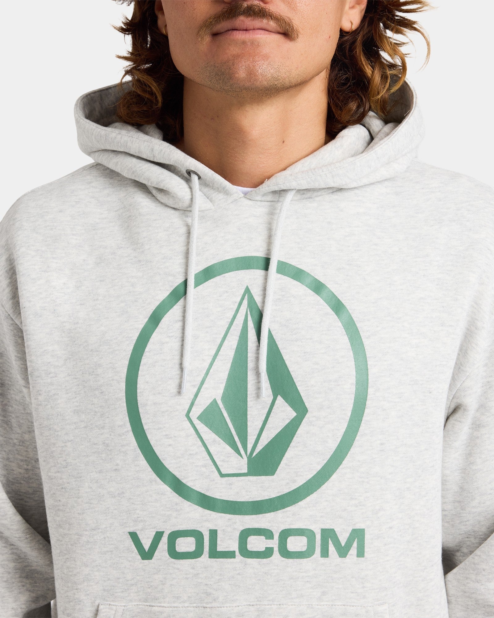 Mens Boulder Hooded Jumper Heather Grey - Image 9
