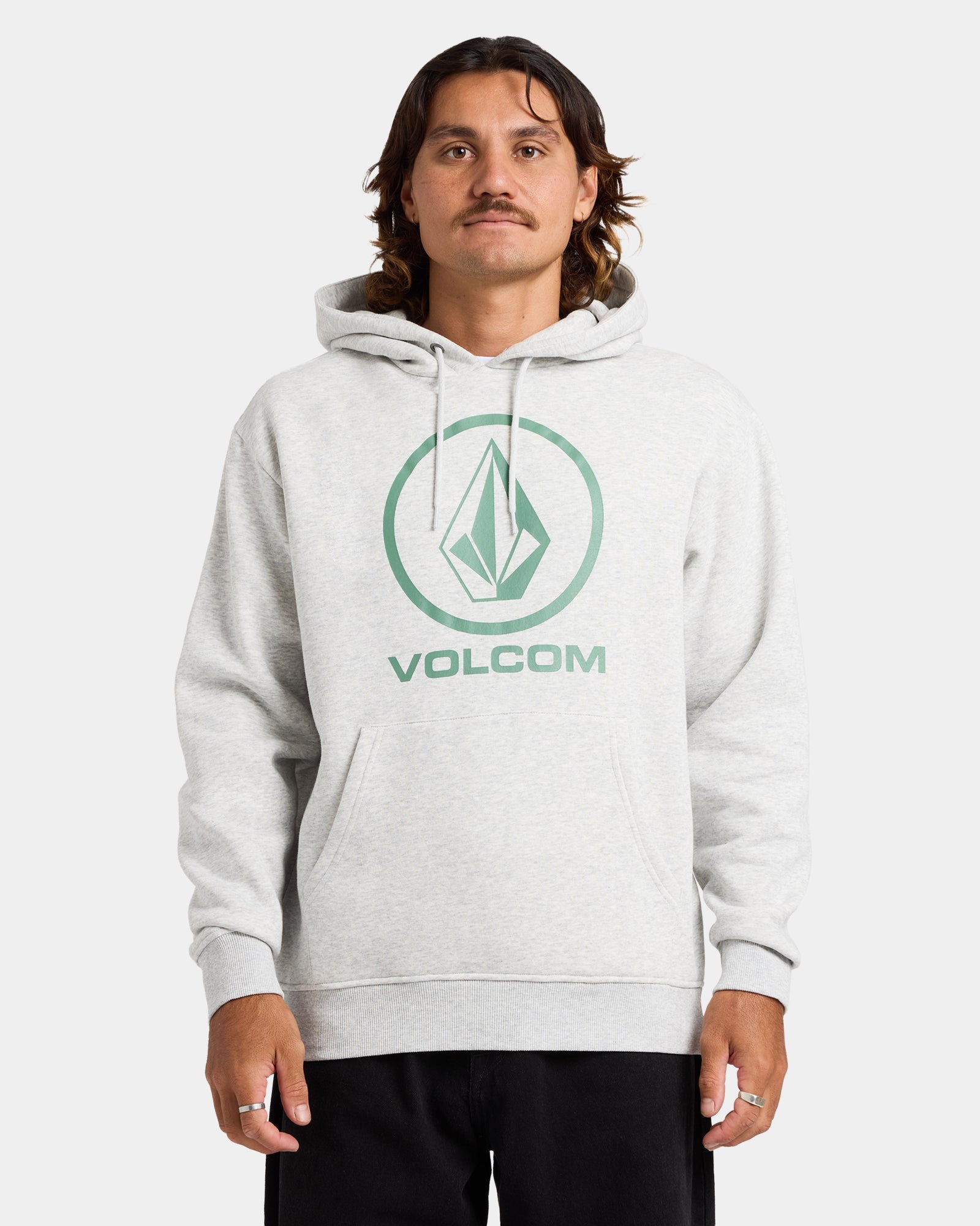 Mens Boulder Hooded Jumper Heather Grey - Image 6