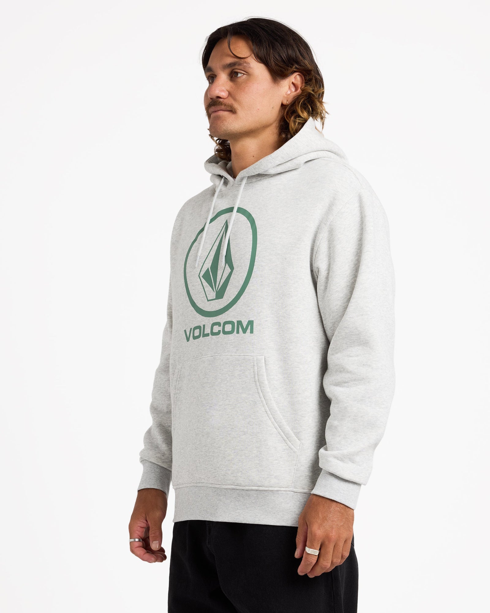 Mens Boulder Hooded Jumper Heather Grey - Image 8