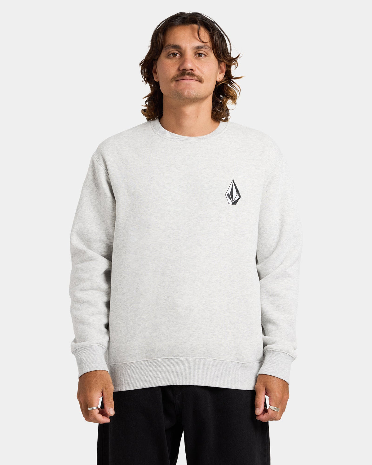 Mens Vologo Sweater Heather Grey - Image 6