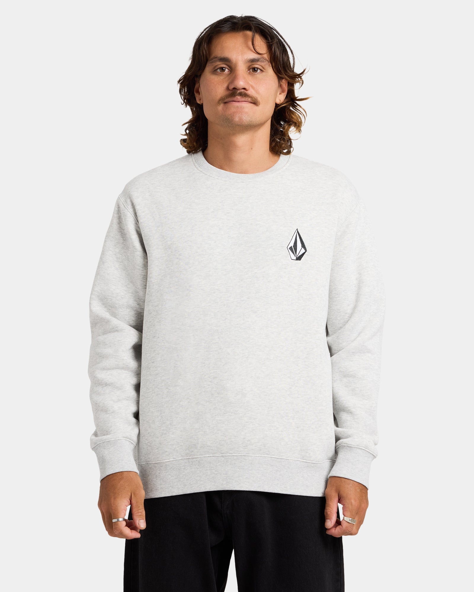 Mens Vologo Sweater Heather Grey - Image 6
