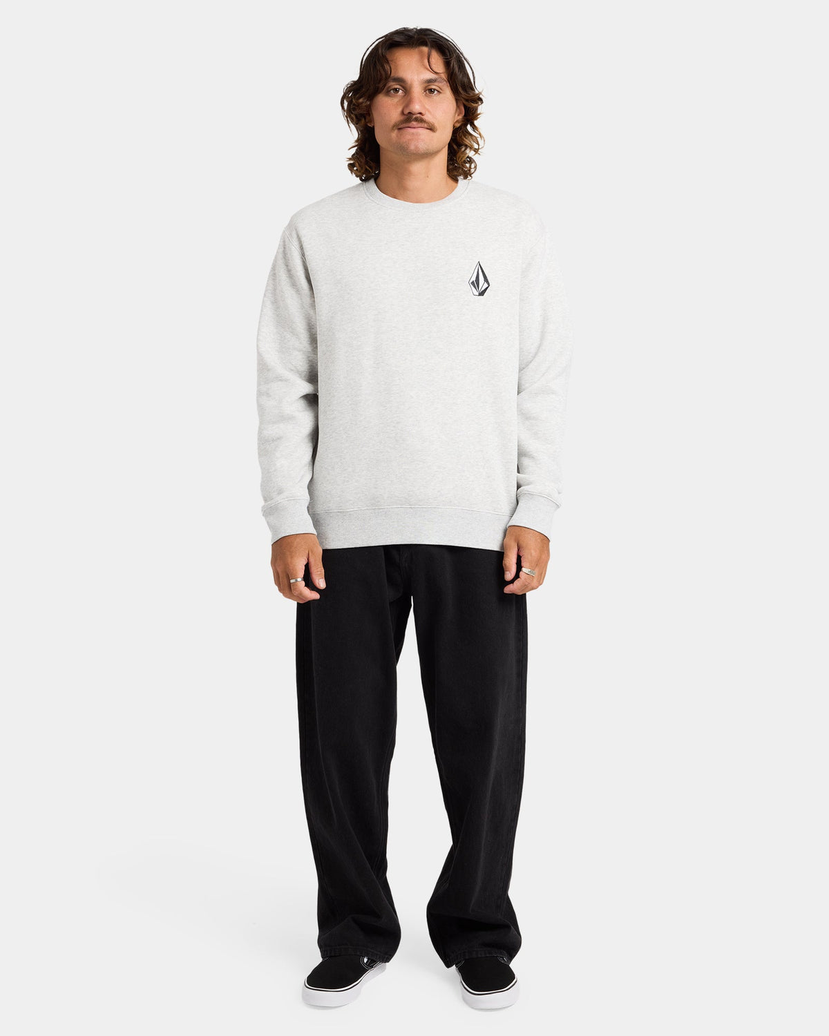 Mens Vologo Sweater Heather Grey - Image 9