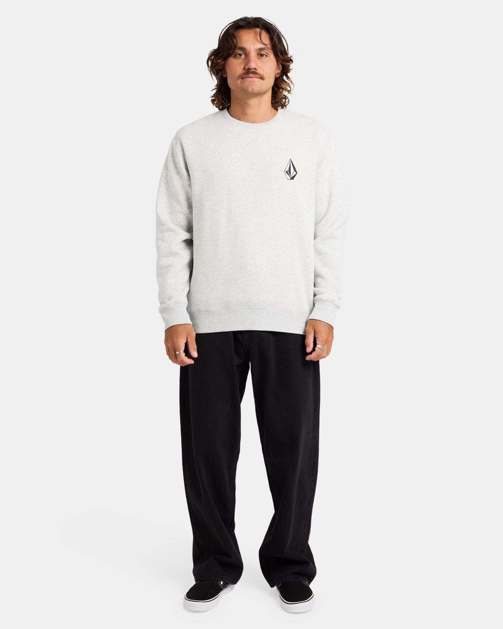 Mens Vologo Sweater Heather Grey - Image 9
