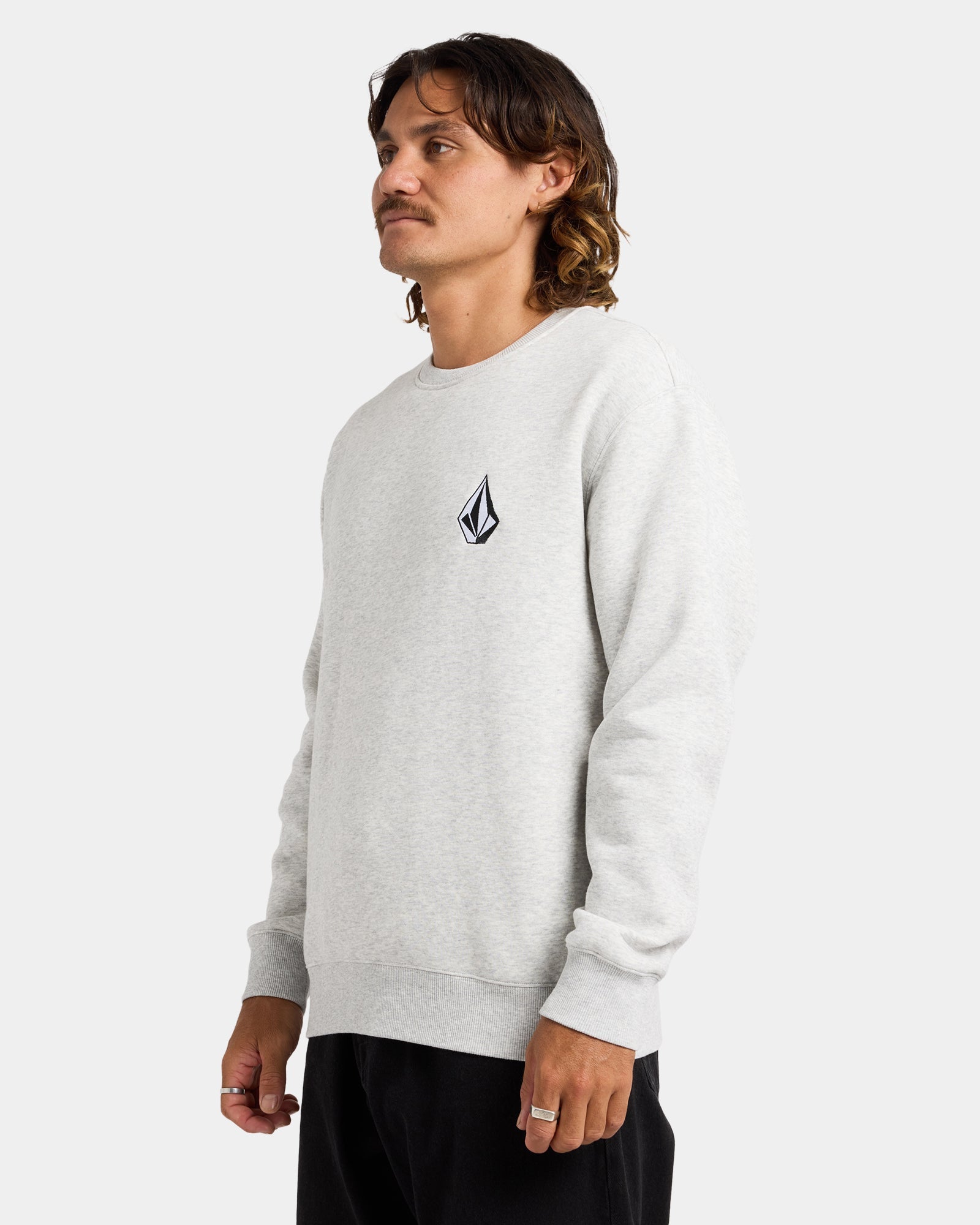 Mens Vologo Sweater Heather Grey - Image 8
