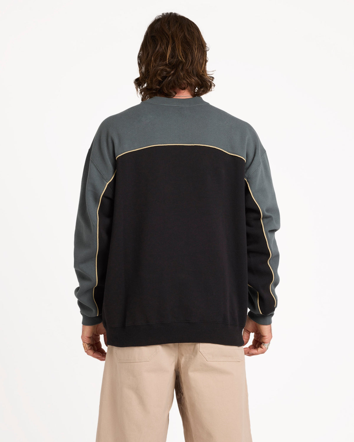 Mens 2K Stone Crew Sweater Castlerock - Image 5