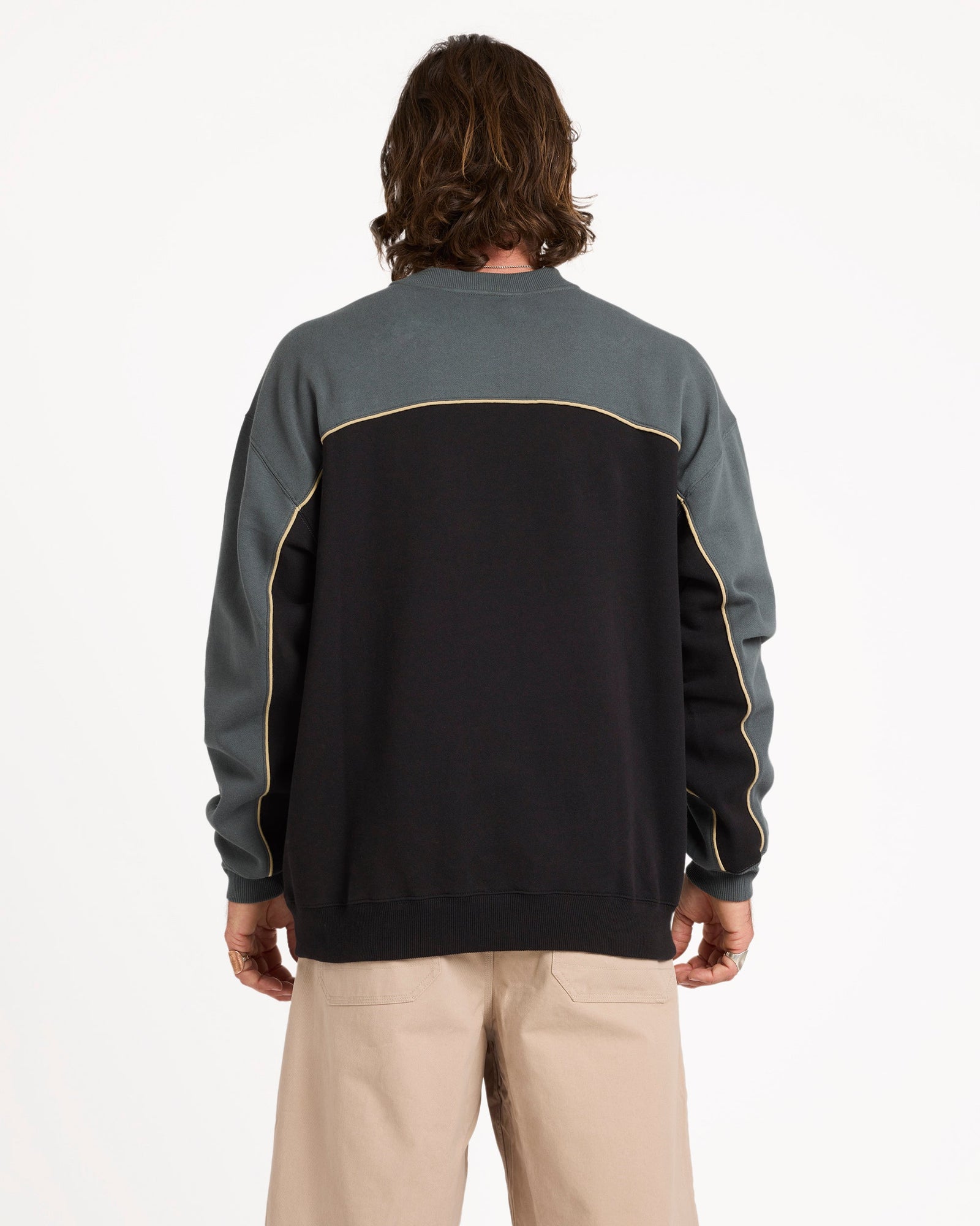 Mens 2K Stone Crew Sweater Castlerock - Image 5