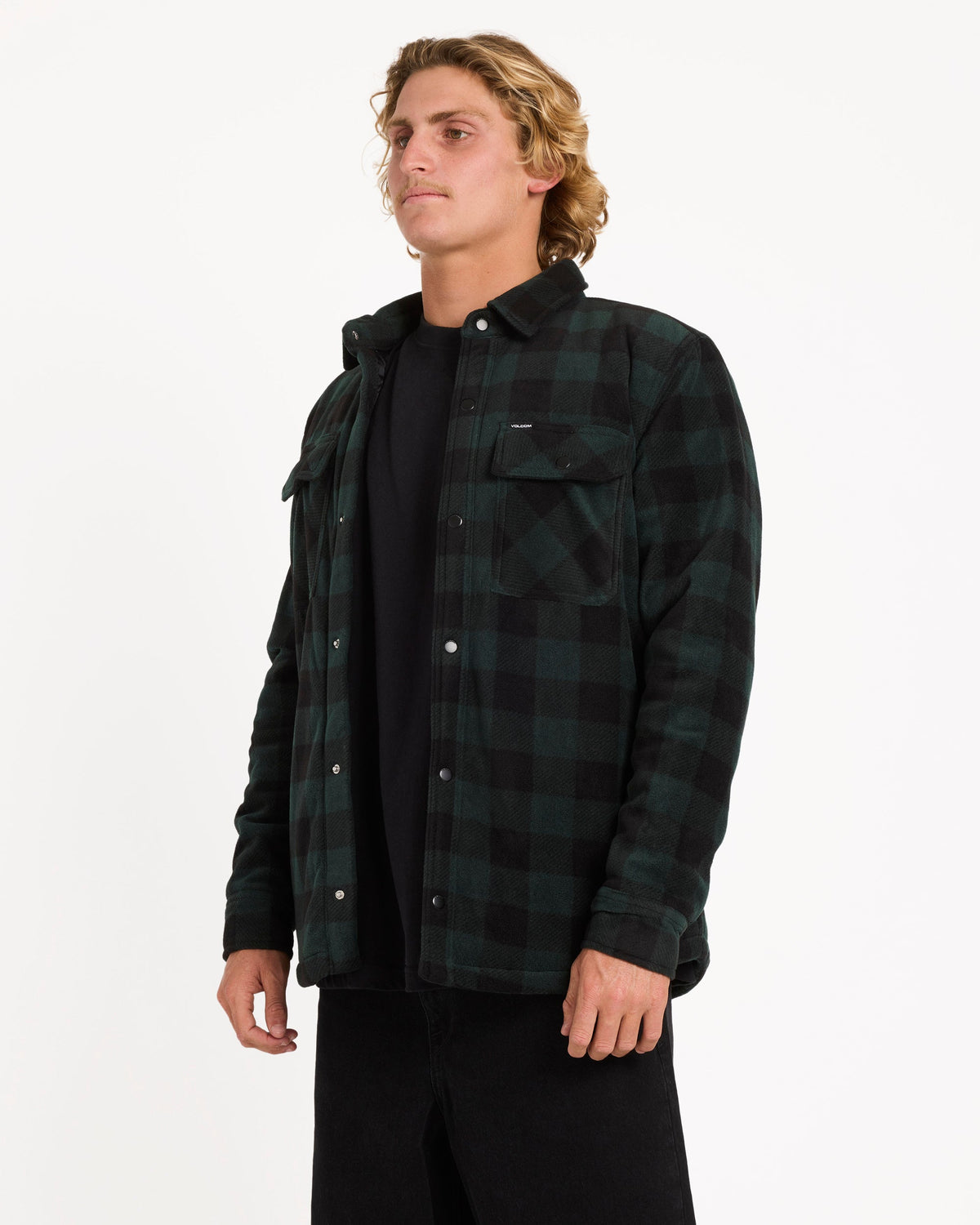 Mens Bowered Casual Jacket Scarab - Image 4