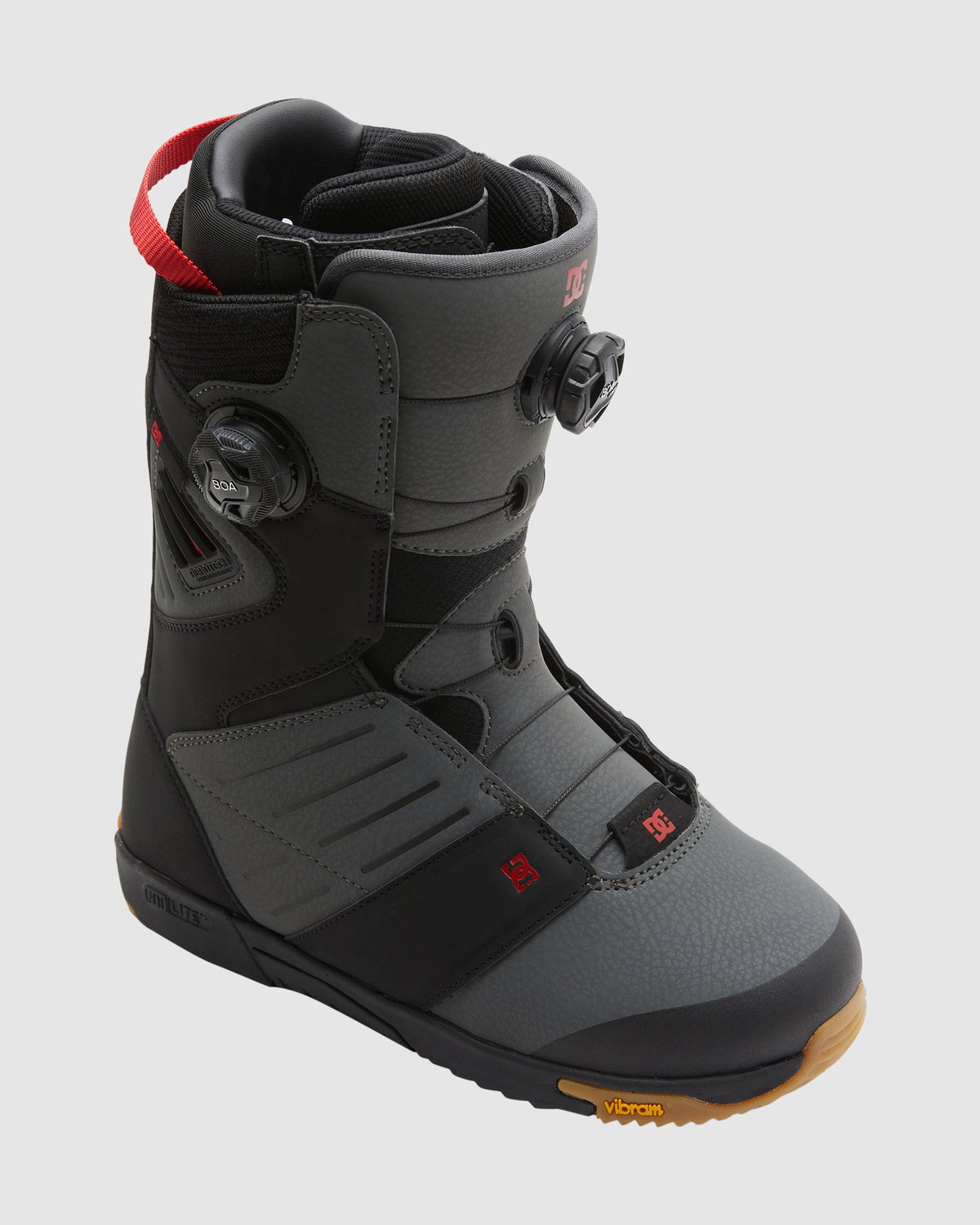 Mens Judge BOA Snowboard Boots Black / Grey / Red - Image 1