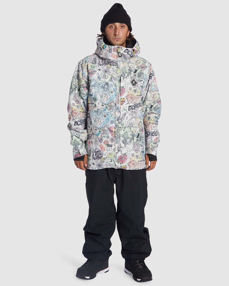 Men's Basis Print Snowboard Jacket