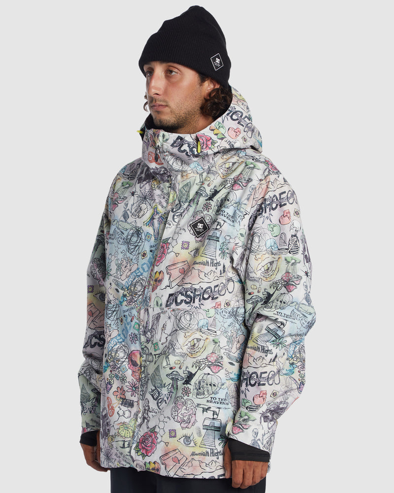 Men's Basis Print Snowboard Jacket