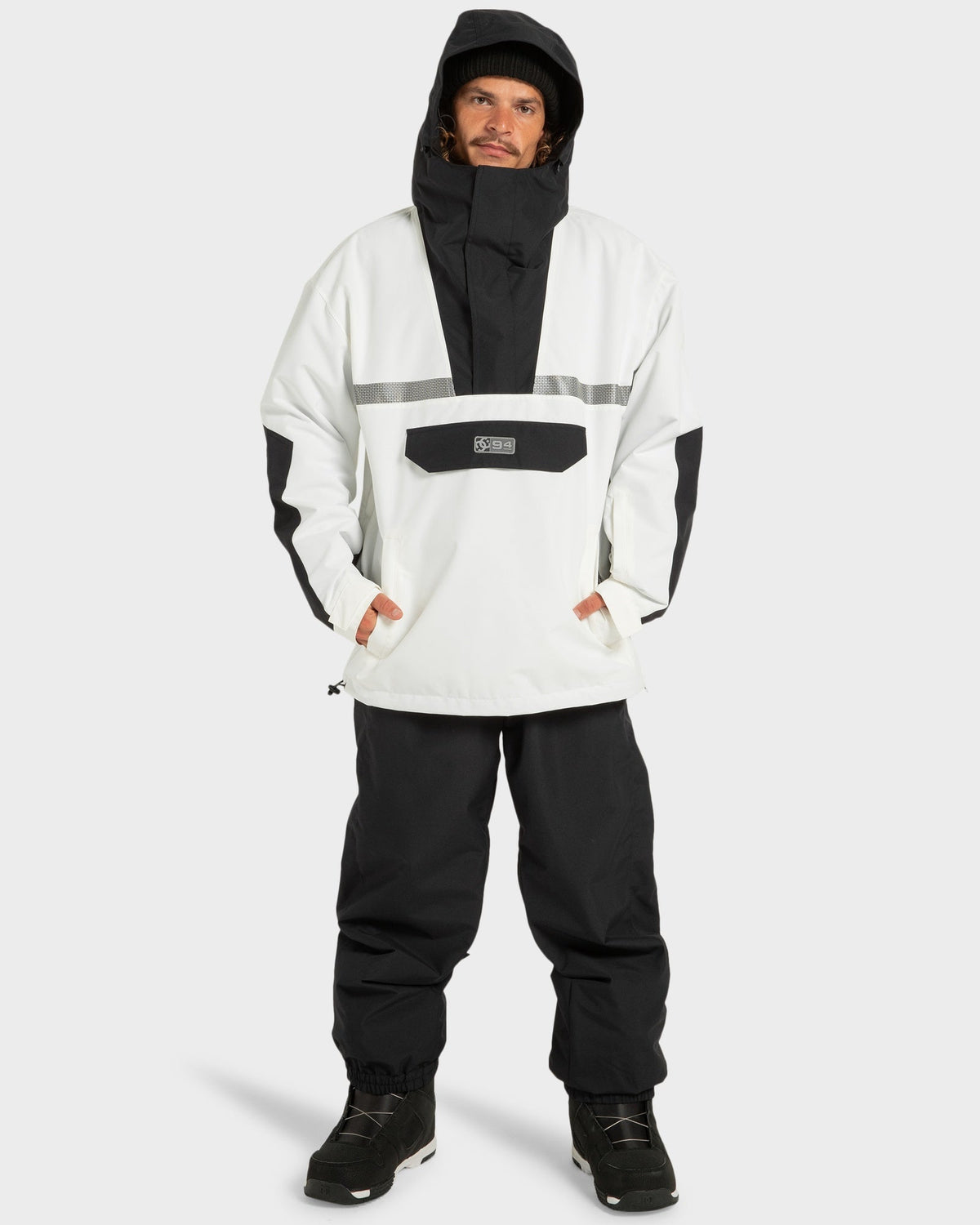 Mens -43 Snowboard Jacket White - Image 9