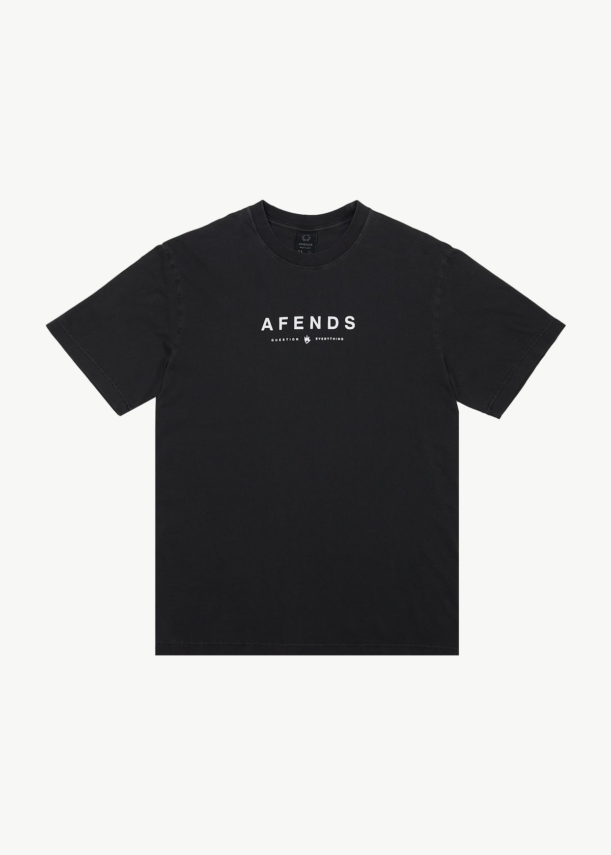 Afends Retro Fit Tee Black White