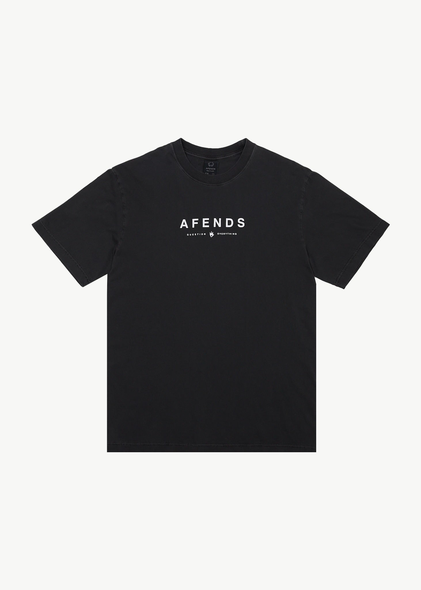 Afends Retro Fit Tee Black White