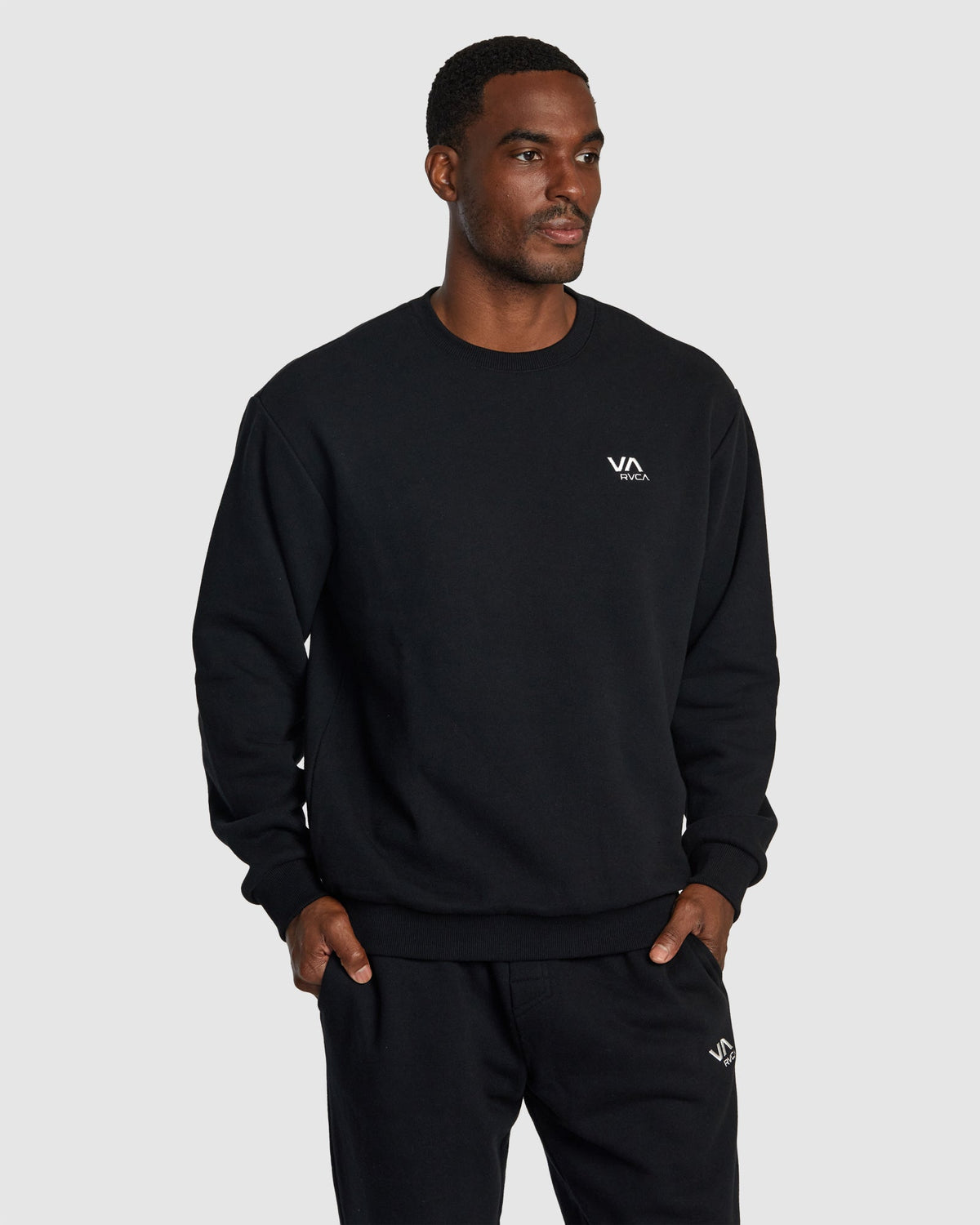 Mens Va Essential Crew Black - Image 1