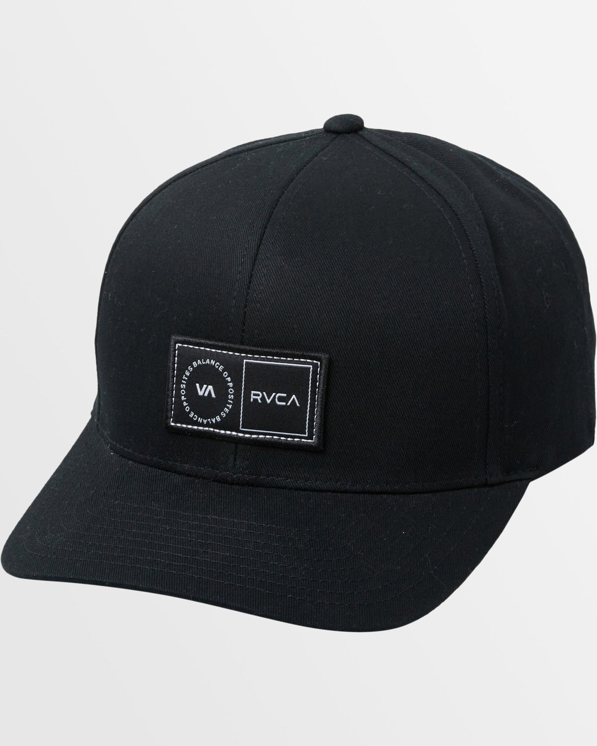 Mens Platform Snapback Cap Black - Image 1