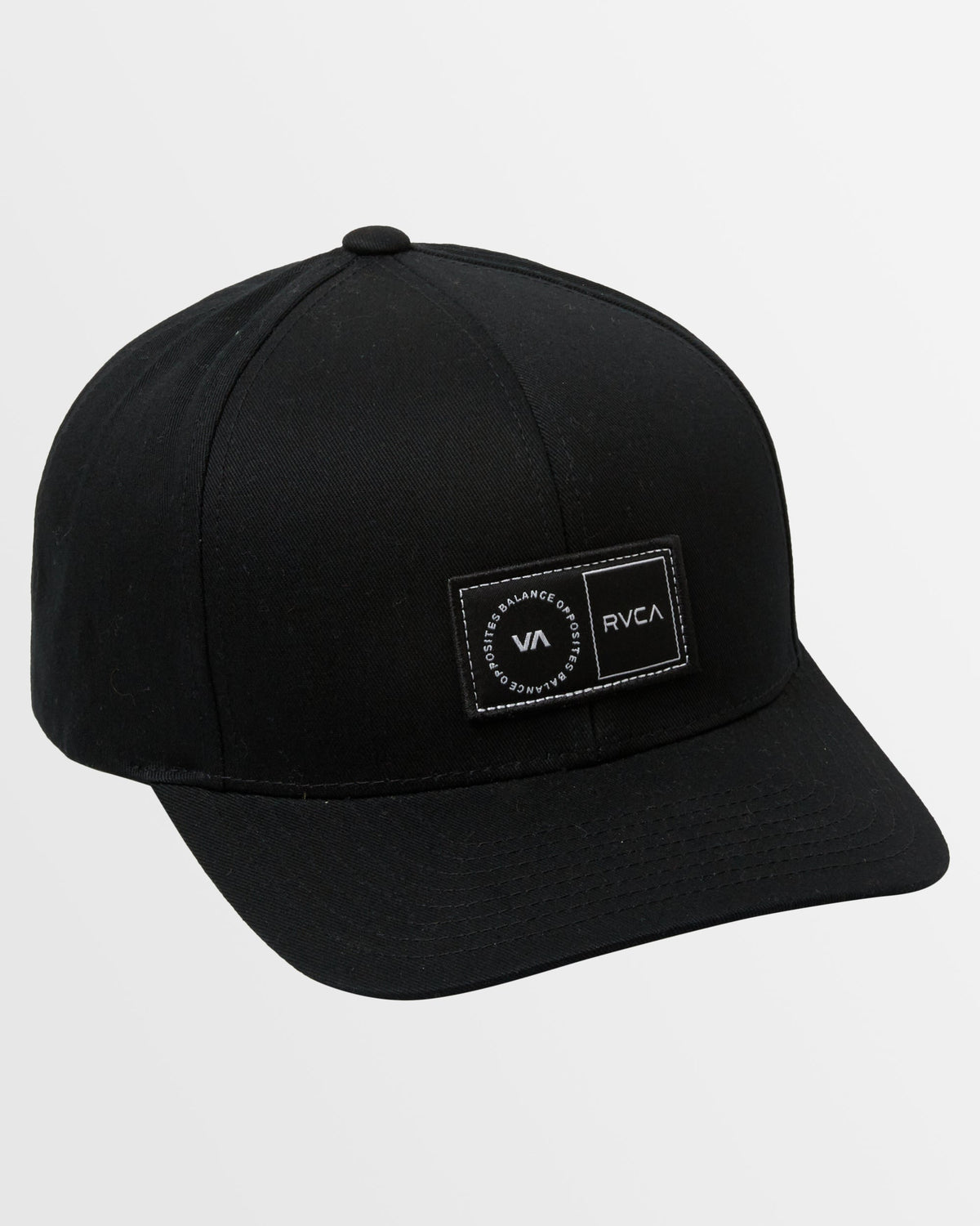 Mens Platform Snapback Cap Black - Image 3