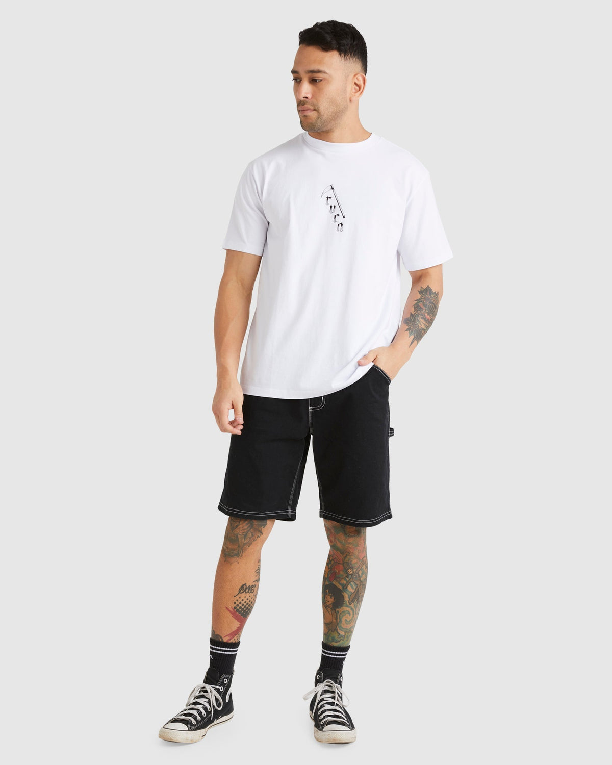 Mens Americana Carpenter Walk Short Black - Image 5