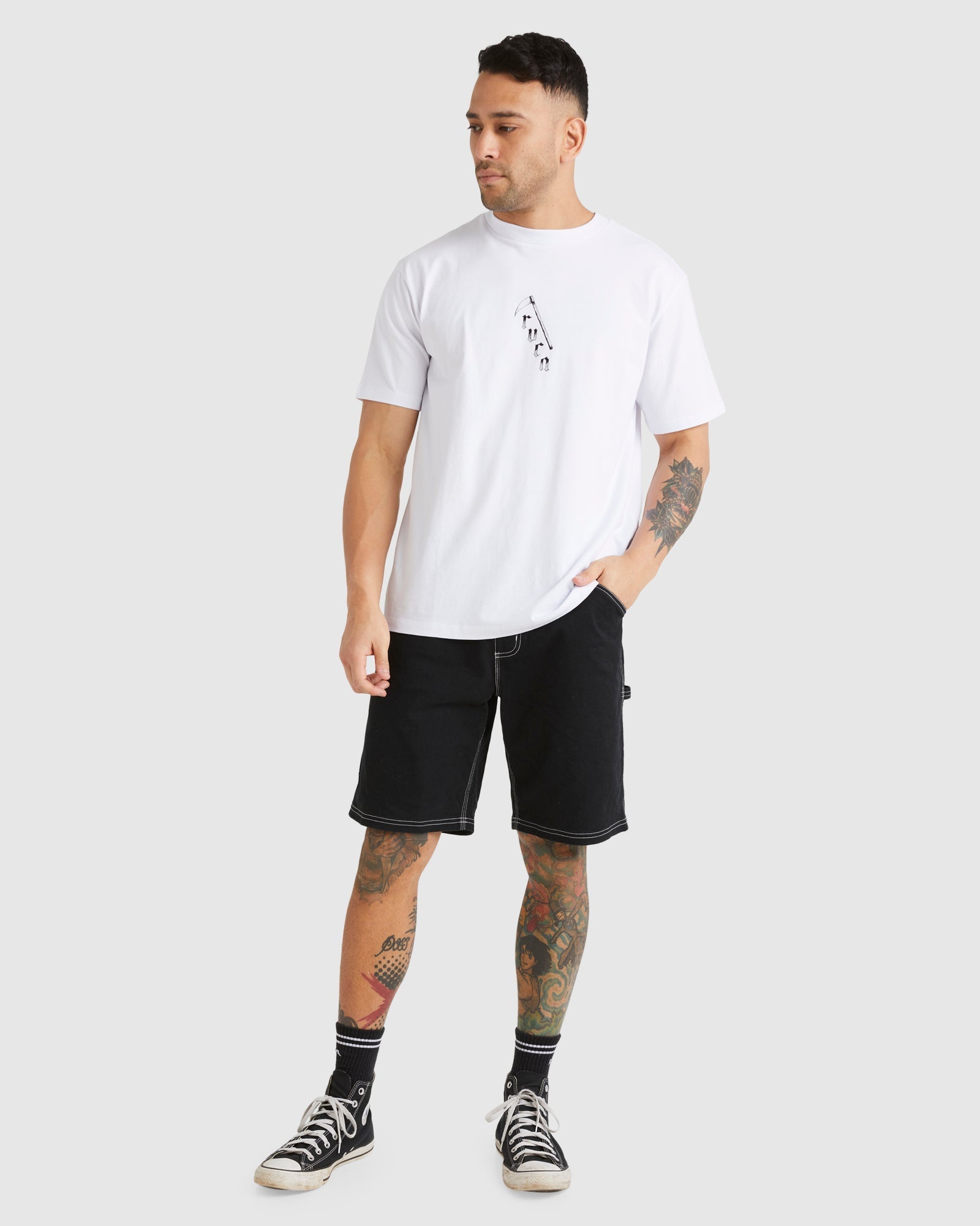Mens Americana Carpenter Walk Short Black - Image 5