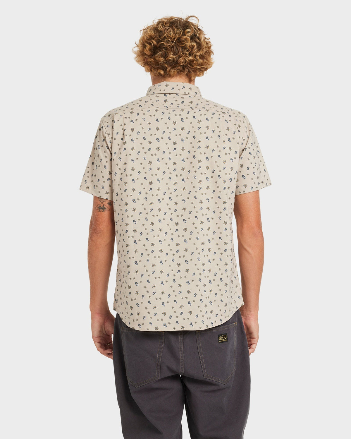 Mens That'll Do Dress Shirt Light Khaki - Image 4