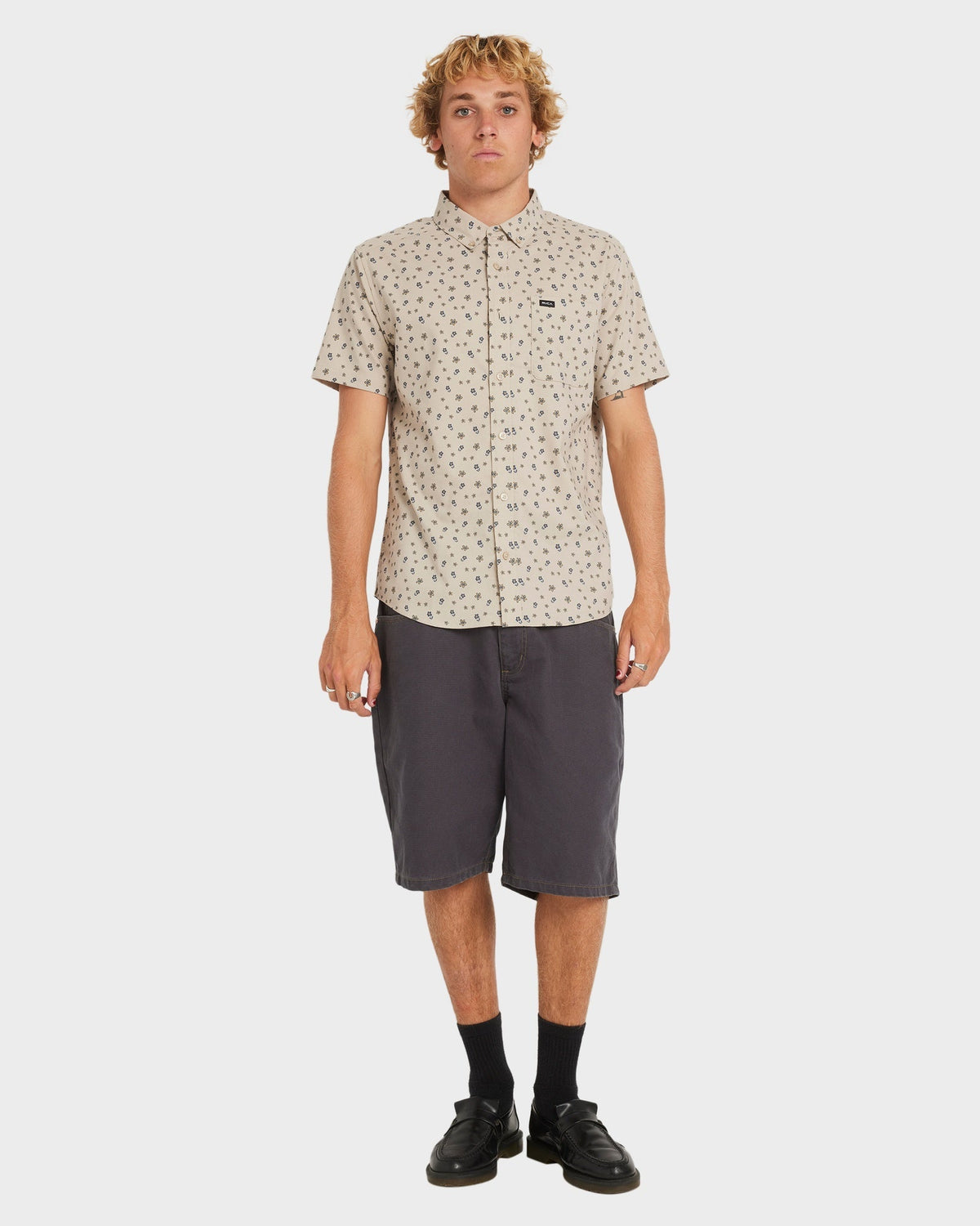 Mens That'll Do Dress Shirt Light Khaki - Image 5