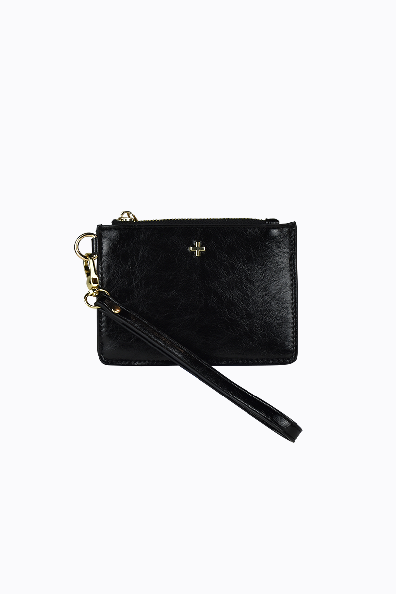 Kaia Black Crinkle / Gold - Image 1