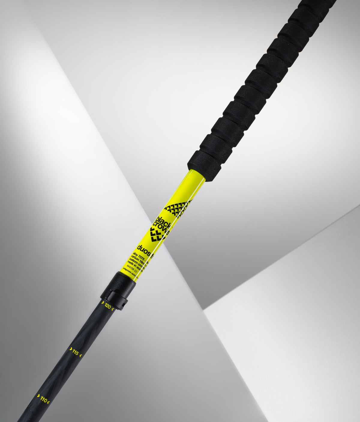 Black Crows Duos Freebird Adjustable Pole 2024 Black Yellow