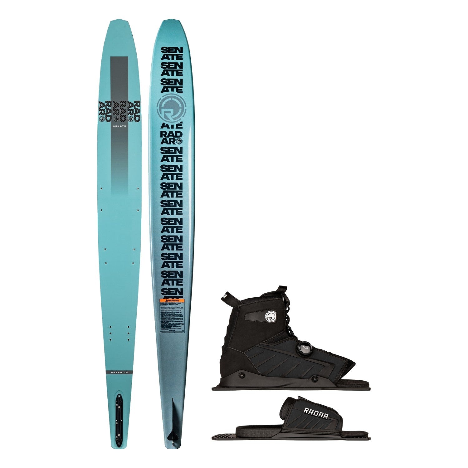 Senate Graphite Slalom Ski w/ Vector BOA Boot Package - Image 1