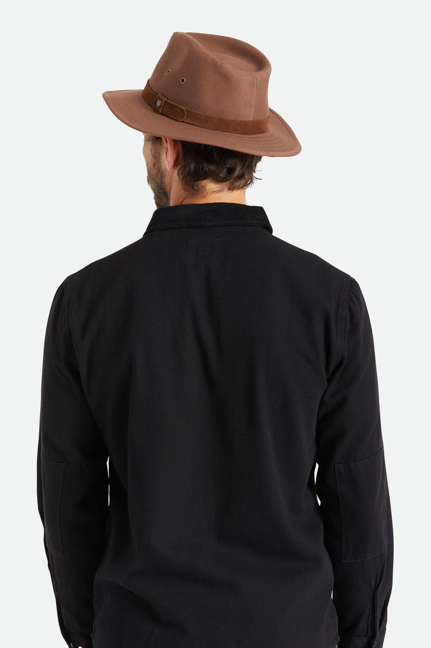 Brixton Messer Utility Adventure Fedora Desert Palm