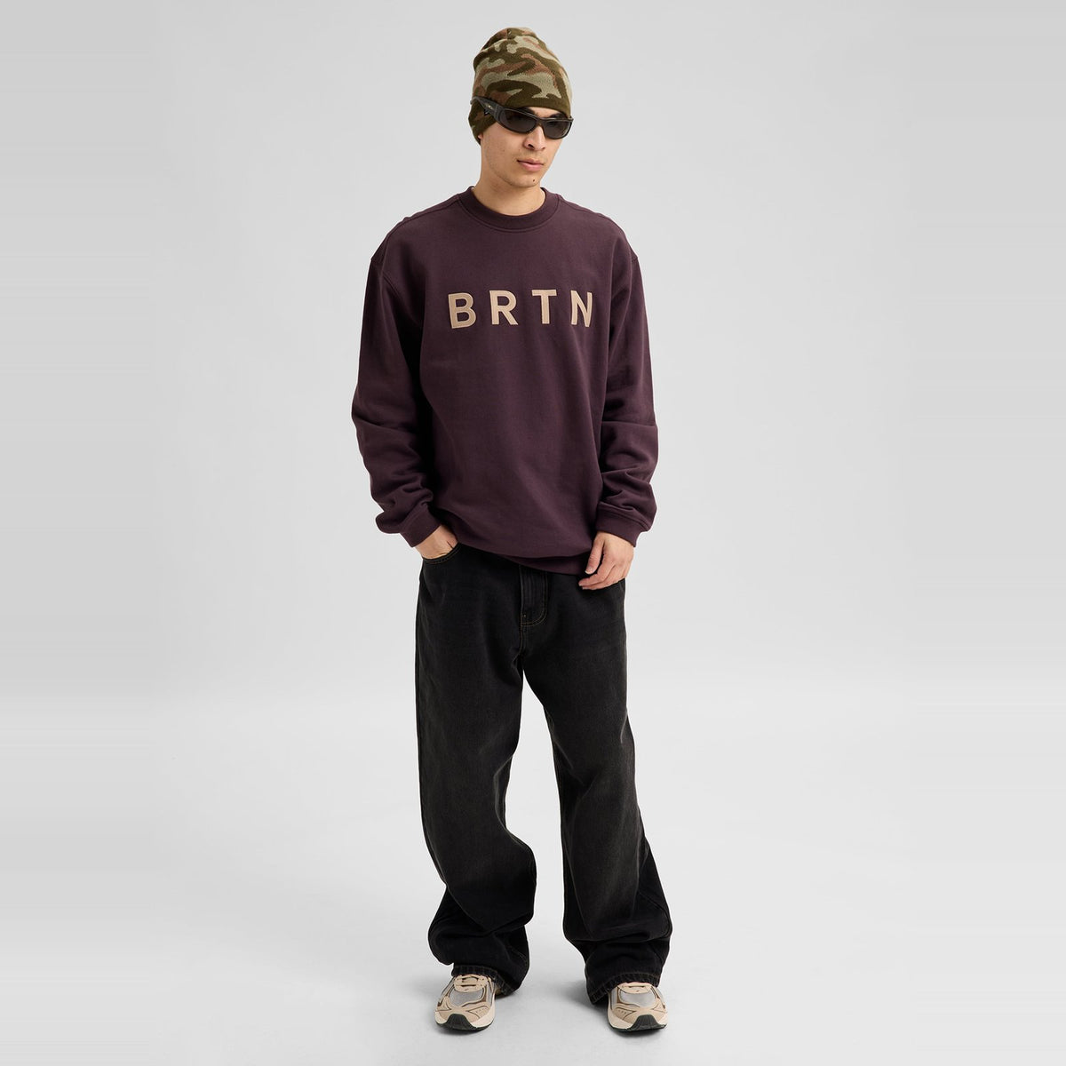 Brtn Crew Sweatshirt Bear Hug Brown - Image 13