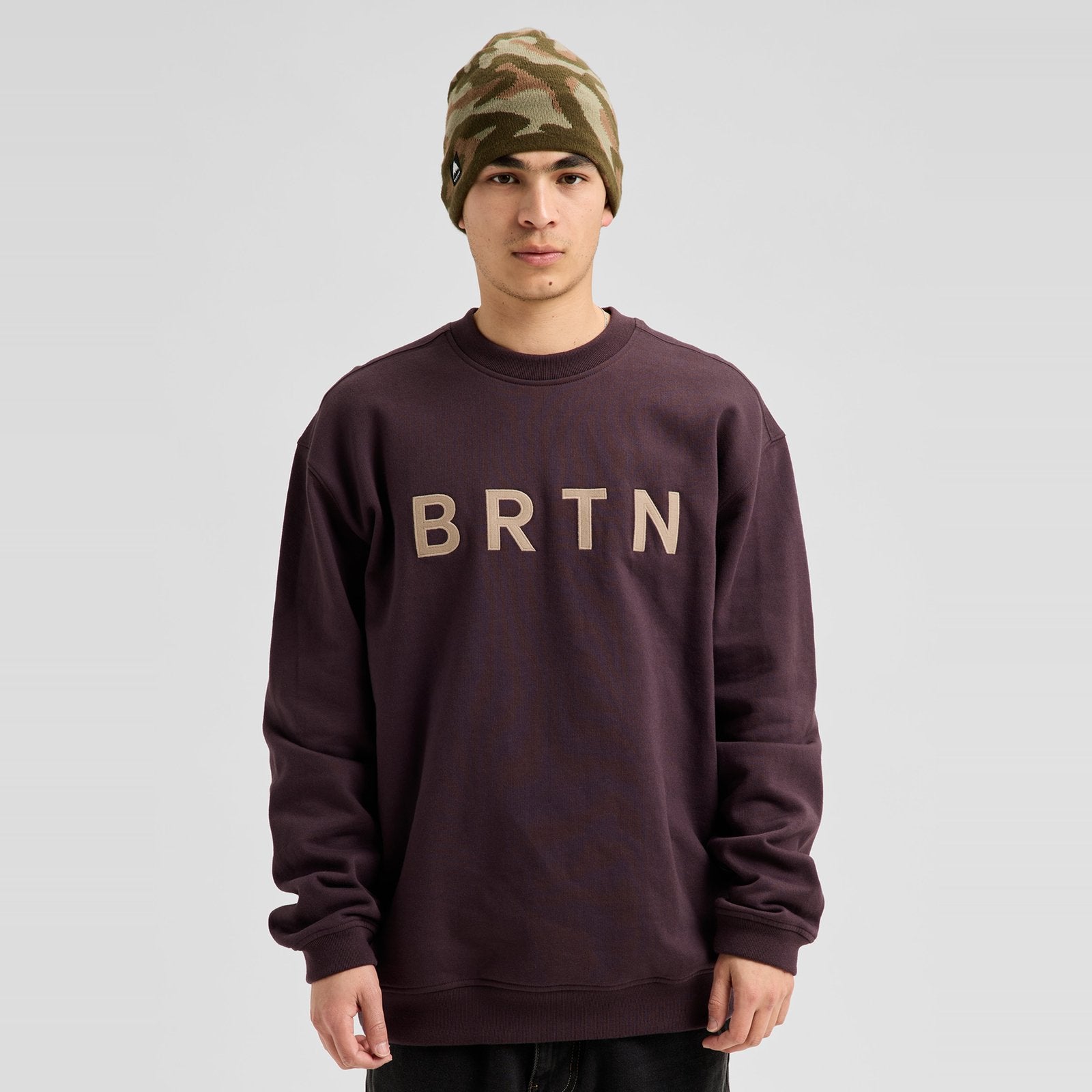 Brtn Crew Sweatshirt Bear Hug Brown - Image 8