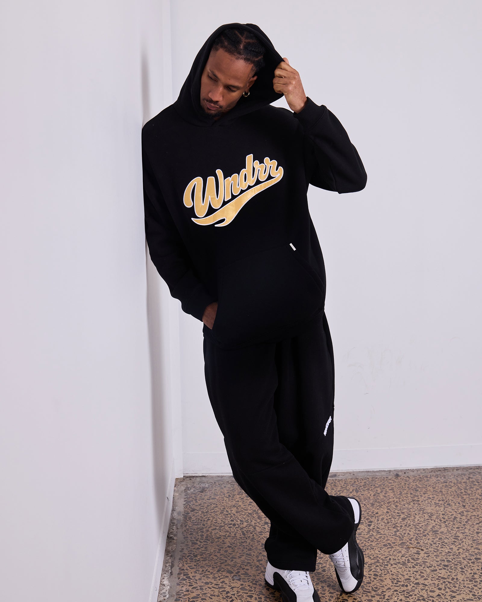 Brushback Hood Sweat Black - Image 4