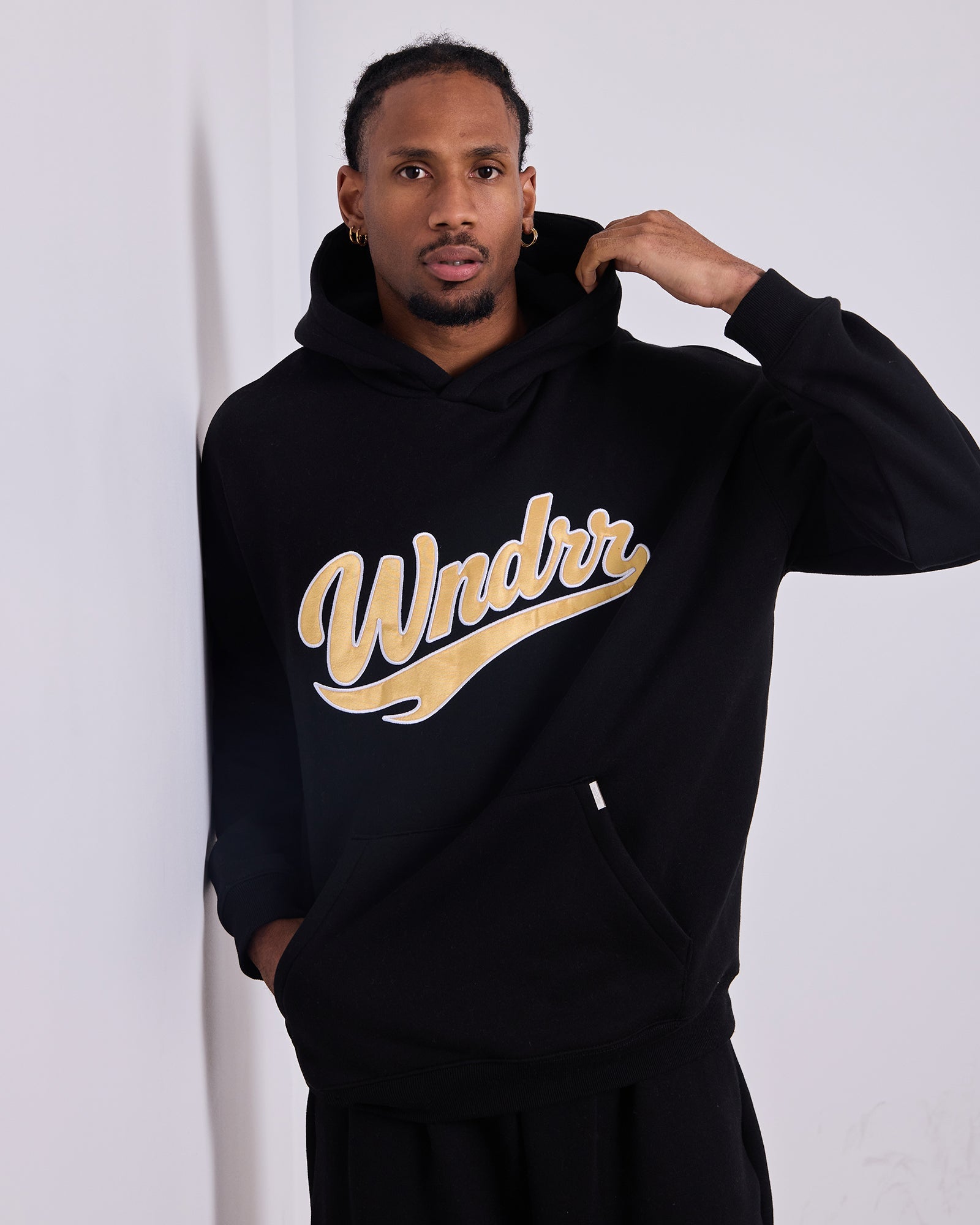 Brushback Hood Sweat Black - Image 2