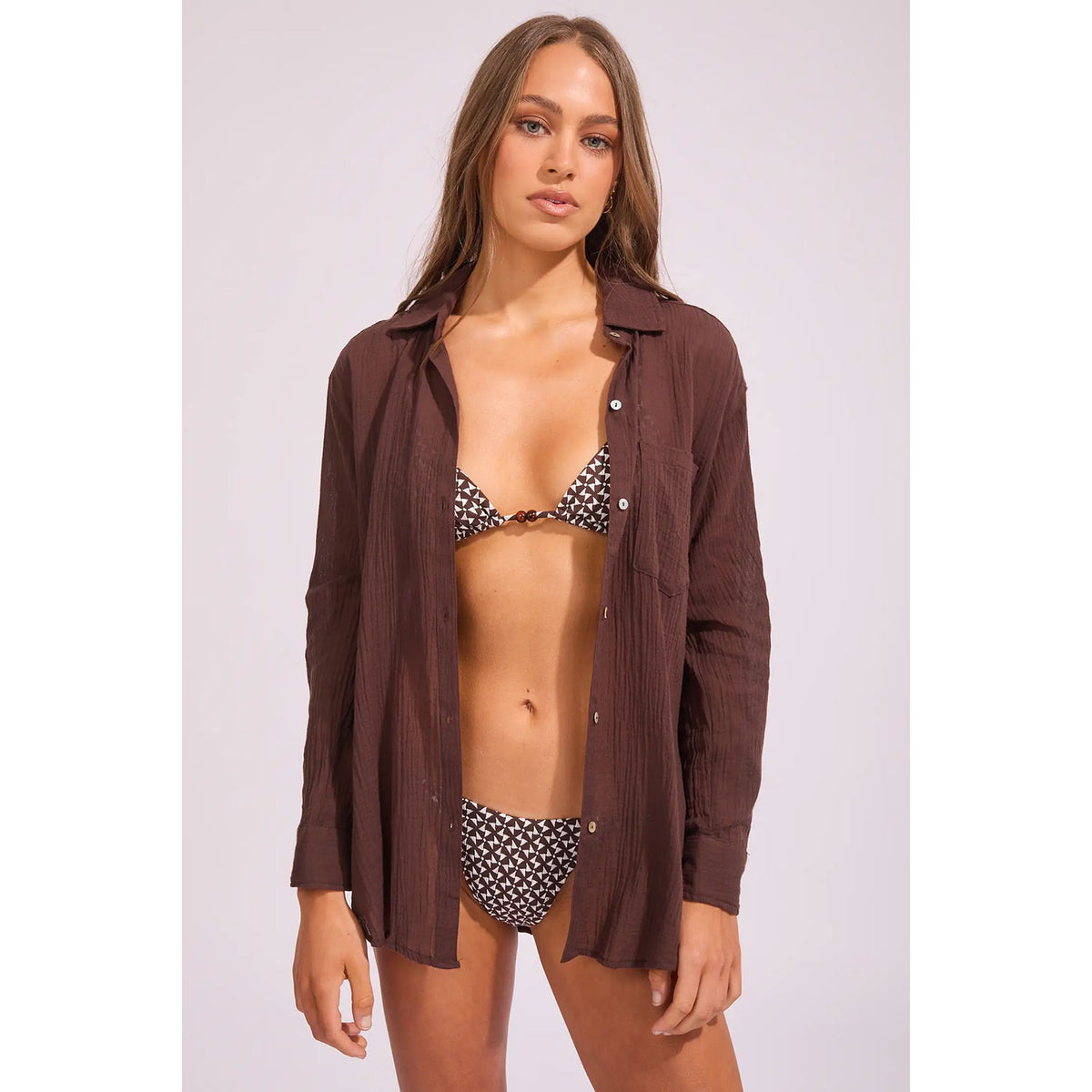 Crinkle Gauze Shirt