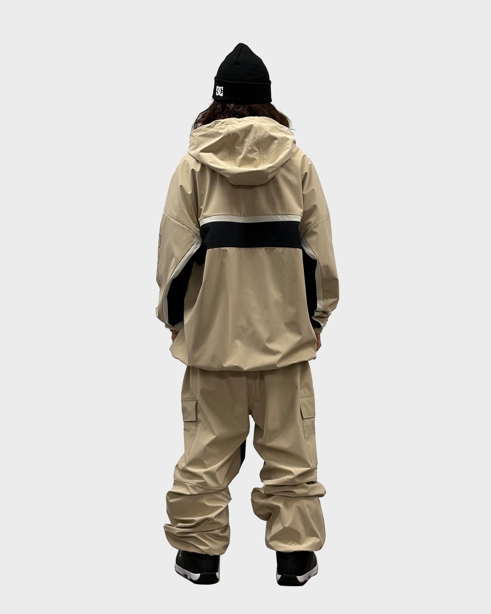 Mens Snow Insulated Jacket Snowboard Jacket Beige - Image 2