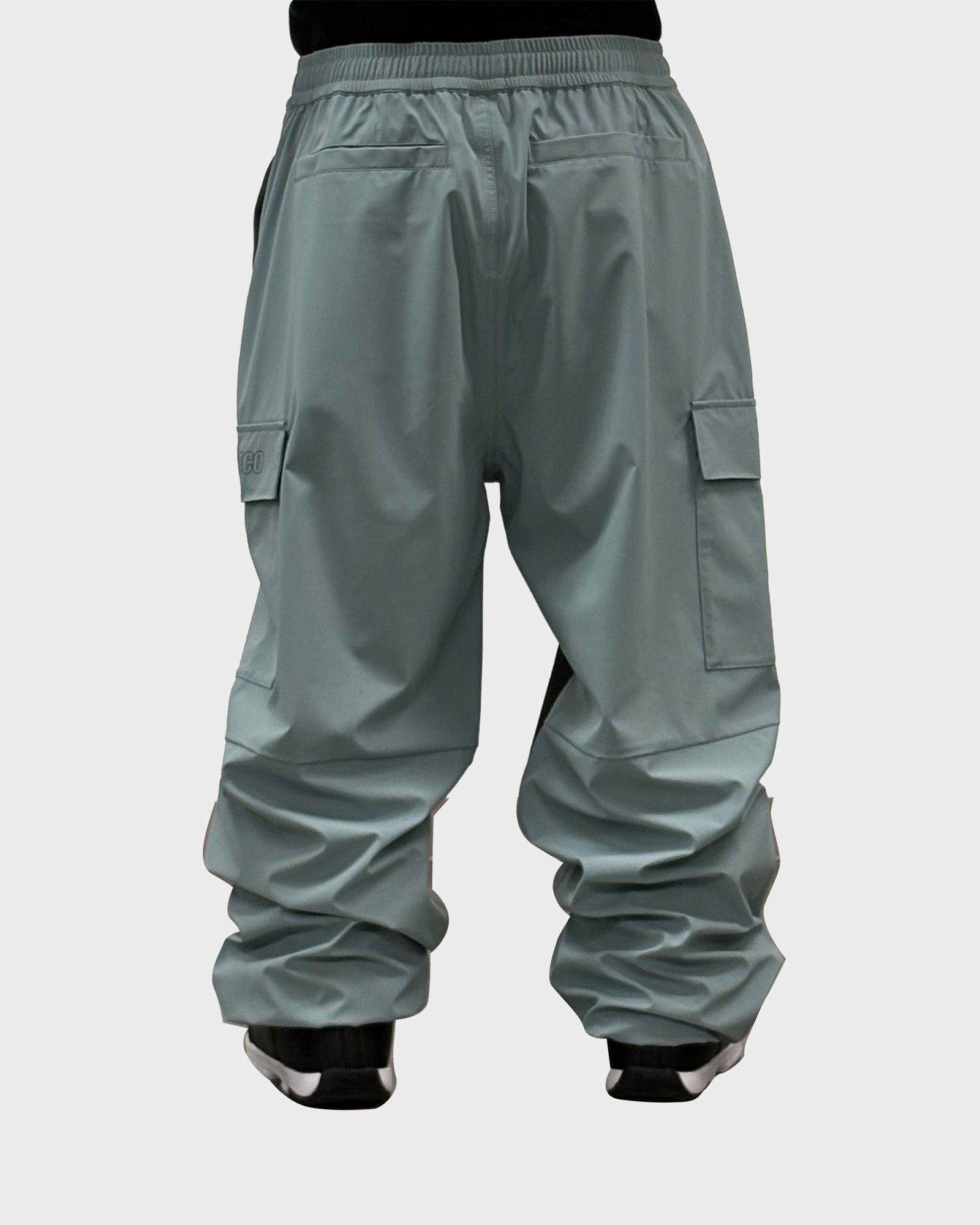 Mens Cargo Block Snowboard Pants Mint - Image 2