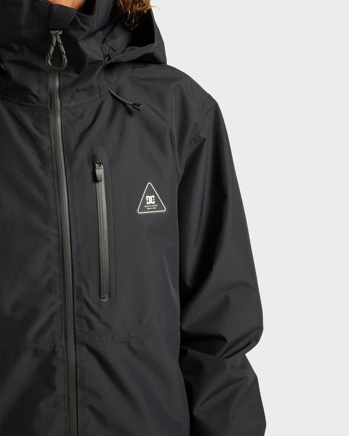 Mens Basis 30K Snowboard Jacket Black - Image 12