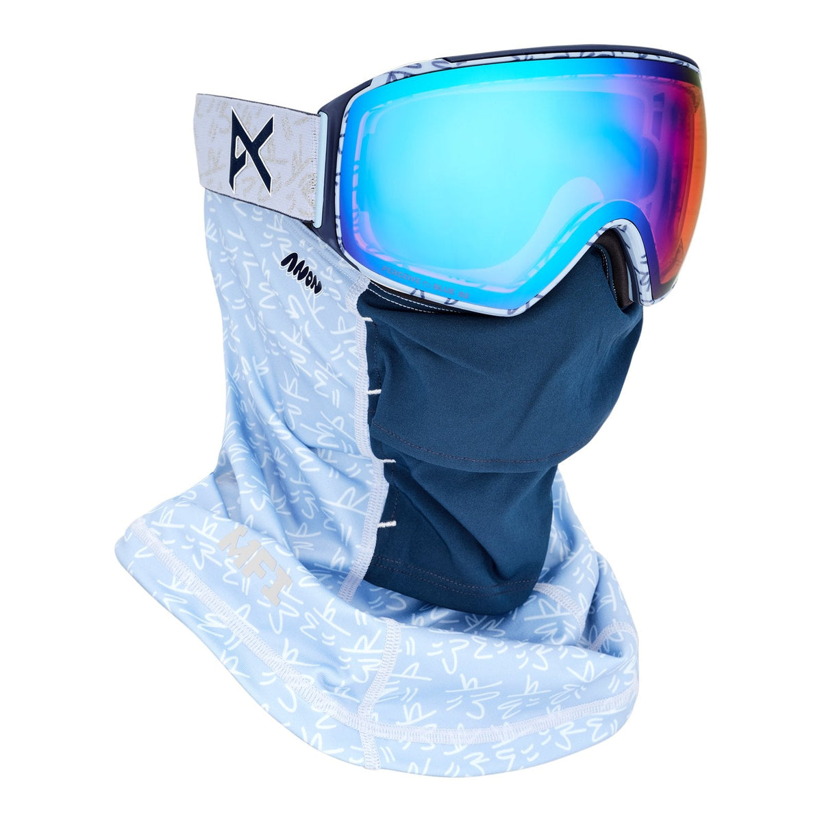 Encounters With Lucas Beaufort M4 Goggles (Toric) + Bonus Perceive Lens + Mfi Face Mask LB Midnight Gus - Perceive Variable Blue Lens (21% / S2) w/ Perceive Cloudy Pink Lens (53% / S1) - Image 5