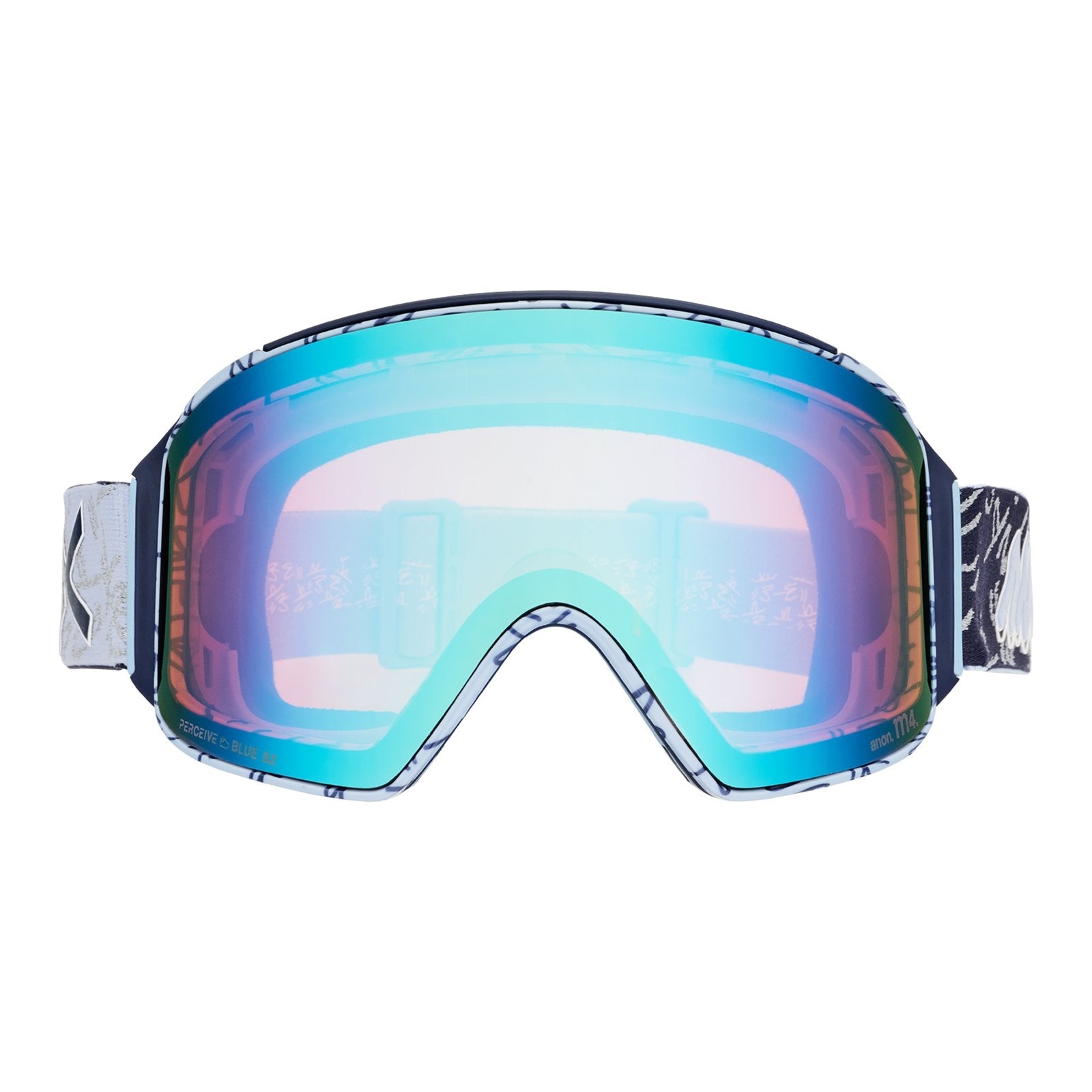 Encounters With Lucas Beaufort M4 Low Bridge Fit Goggles (Cylindrical) + Bonus Lens + Mfi Face Mask LB Midnight Gus - Perceive Variable Blue Lens (21% / S2) w/ Perceive Cloudy Pink Lens (53% / S1) - Image 2