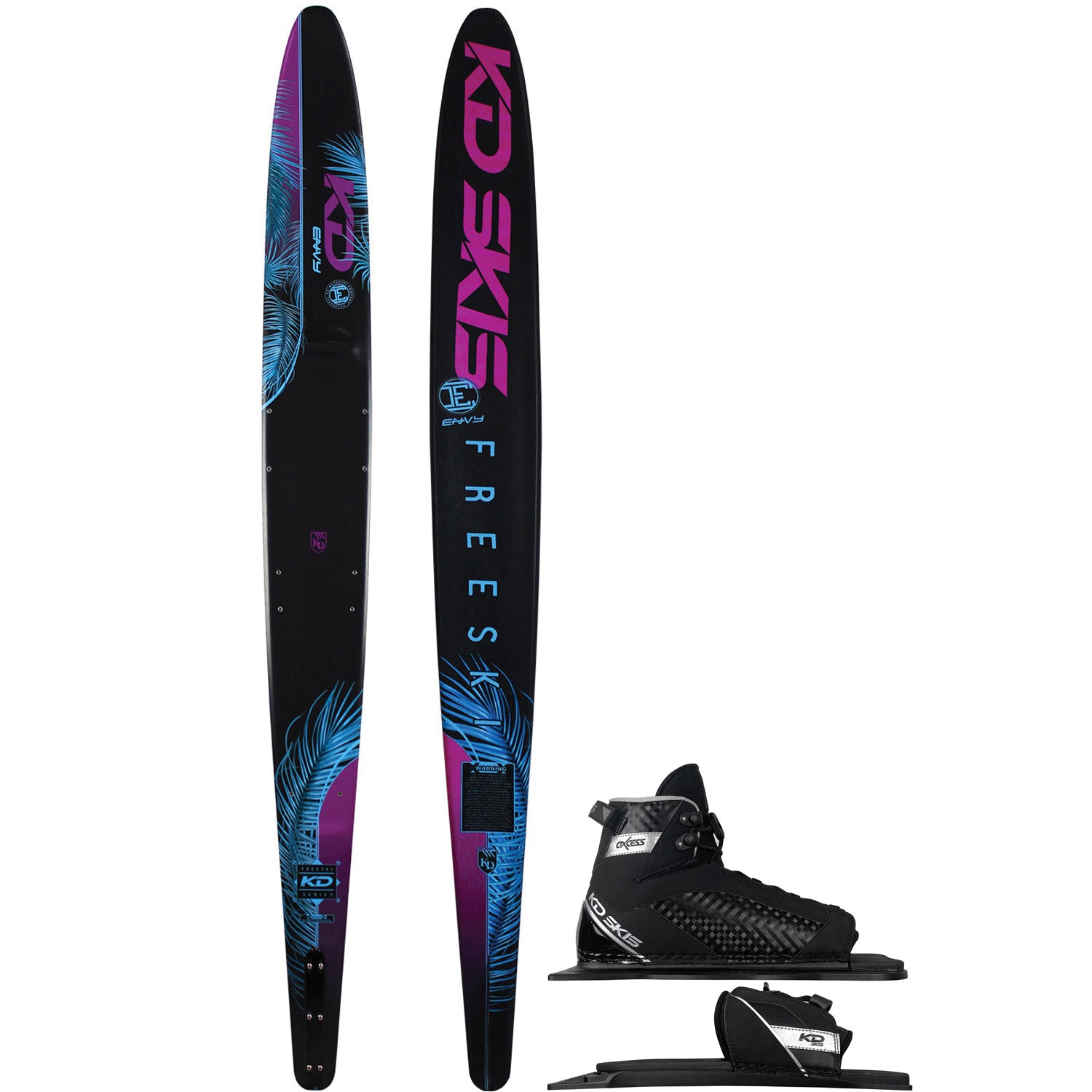 Envy Jr Slalom Ski w/ Axcess Boot Package